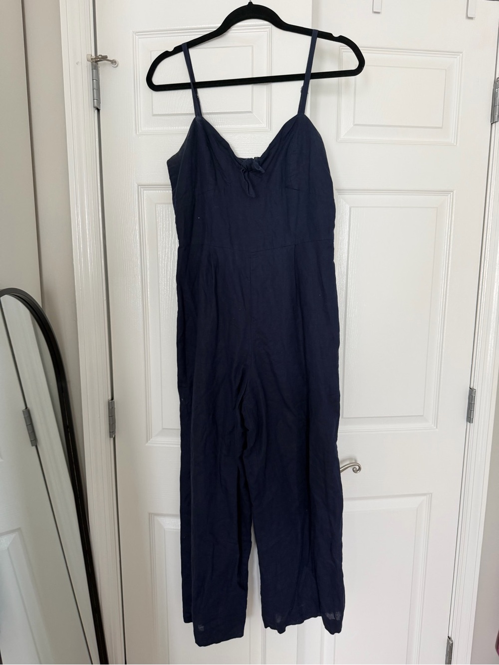 J Crew Navy Spaghetti Strap Jumpsuit